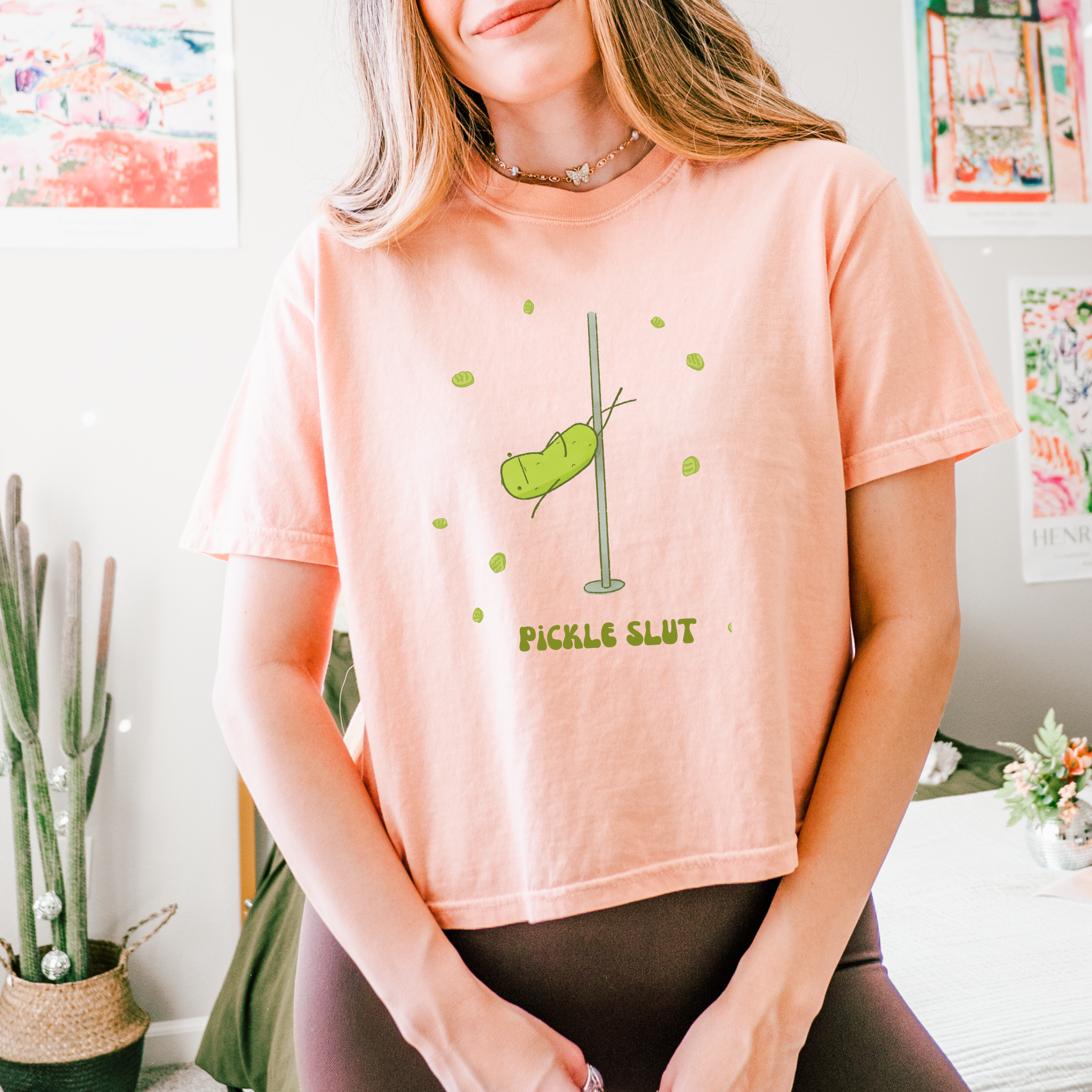 Pickle Slut Boxy T-shirt