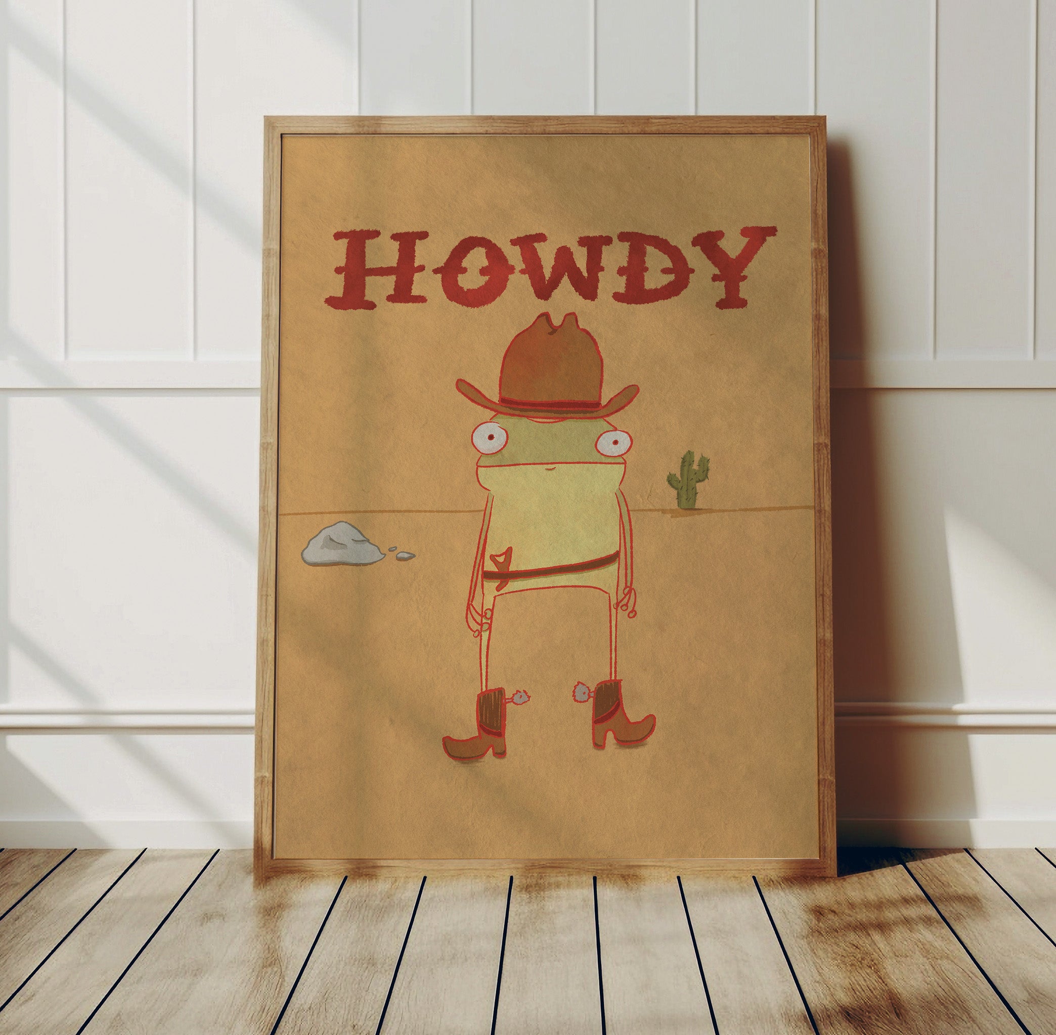 Howdy Frog Print