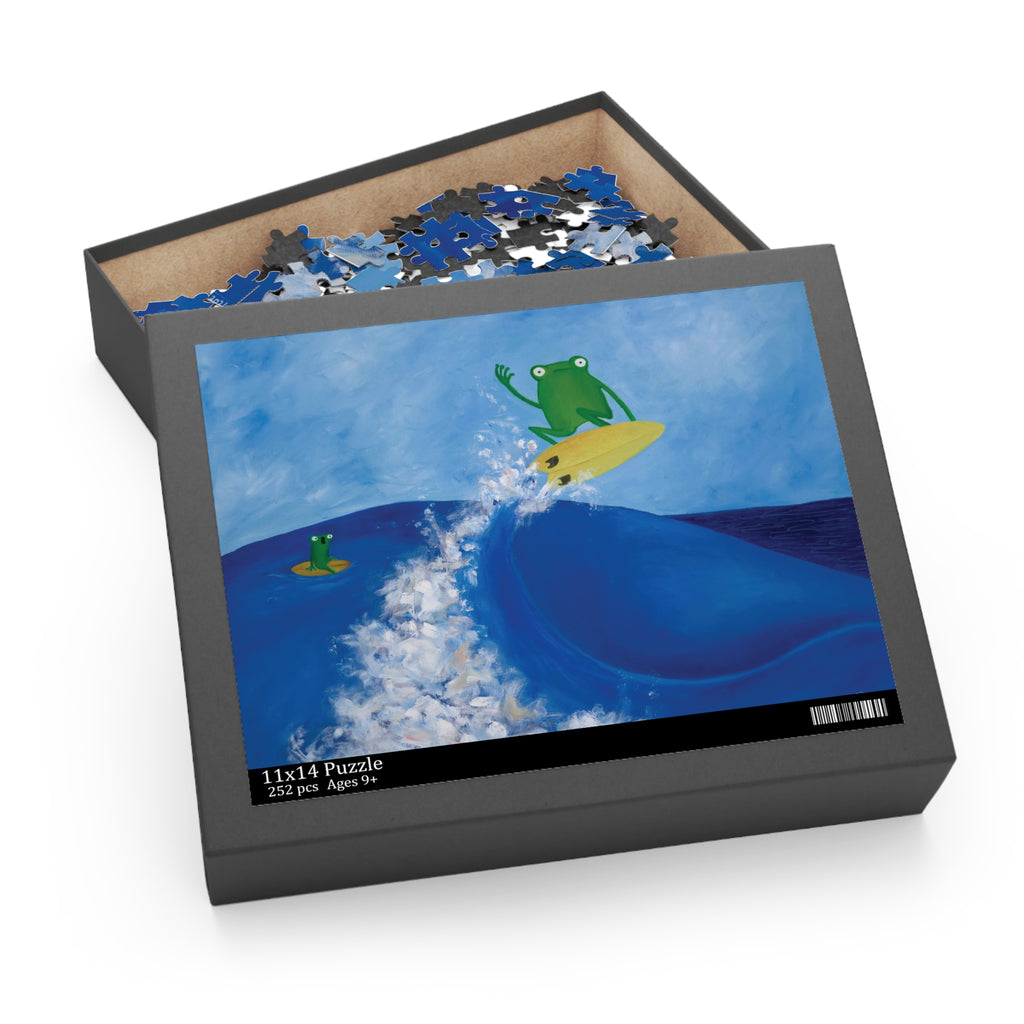 Rippit Surfing Frog Jigsaw Puzzle