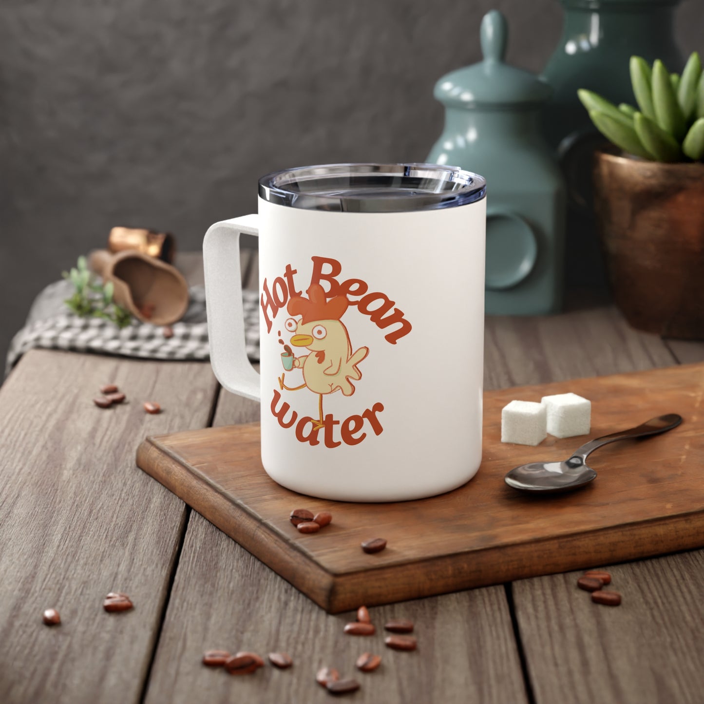 Hot Bean Water Travel Mug