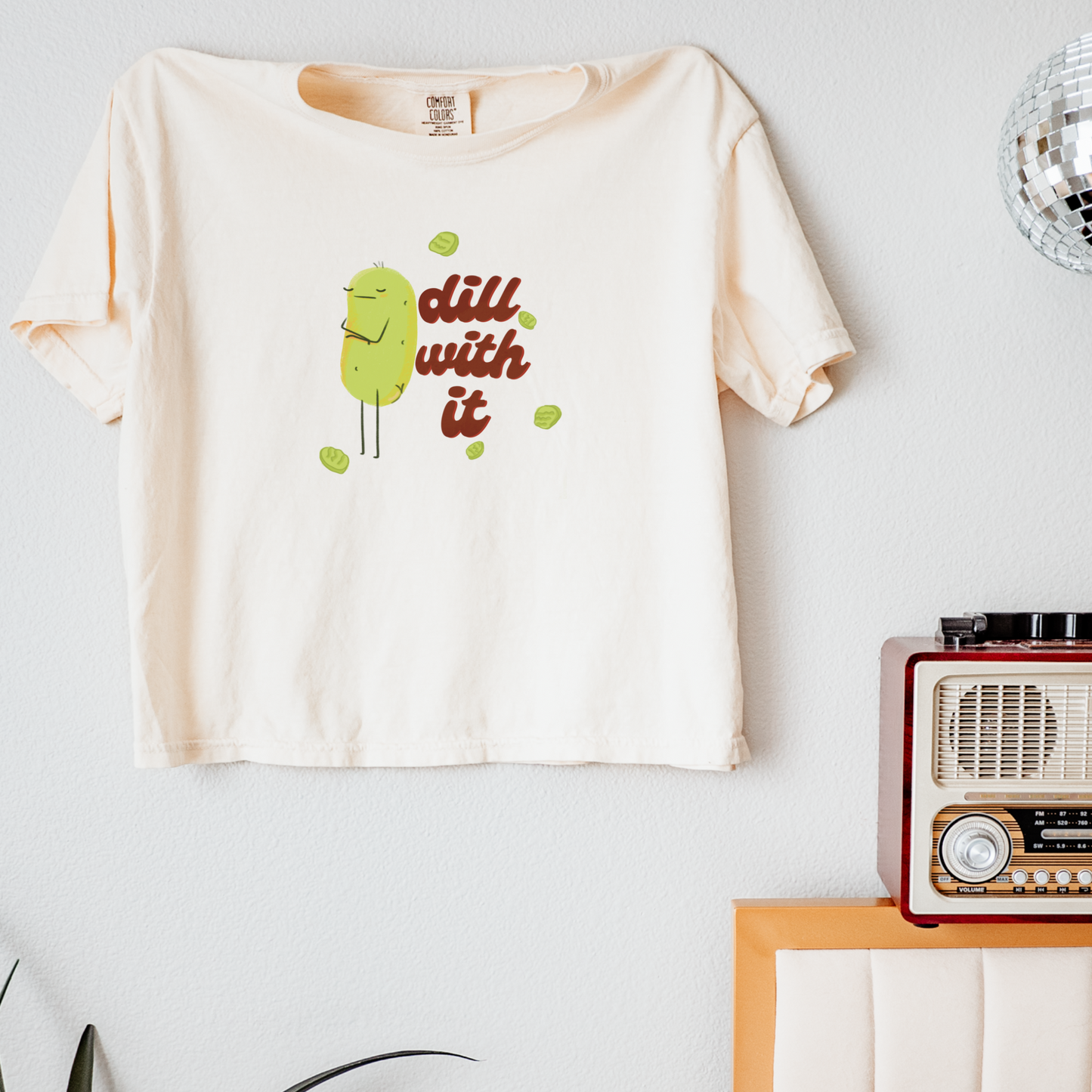 Dill with it Pickle Cropped Tee