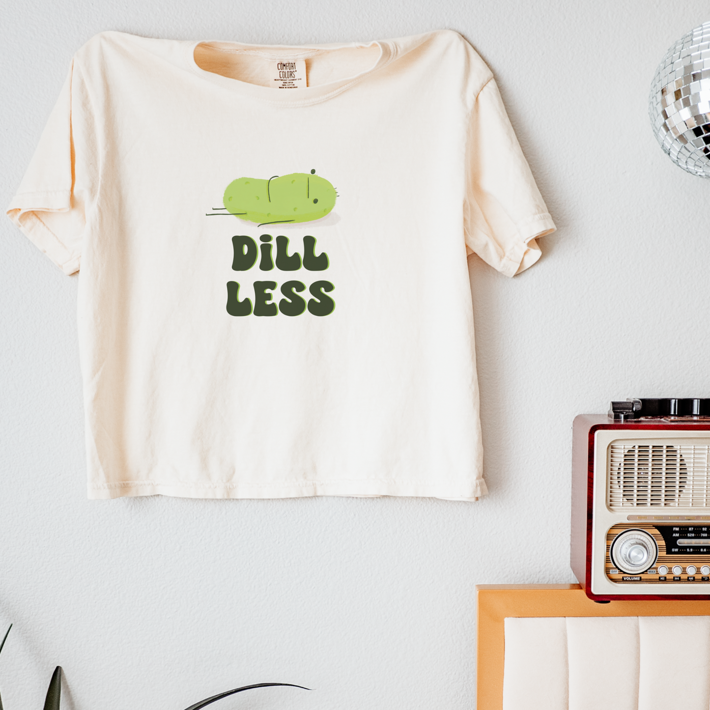 Dill Less Pickle Cropped Tee