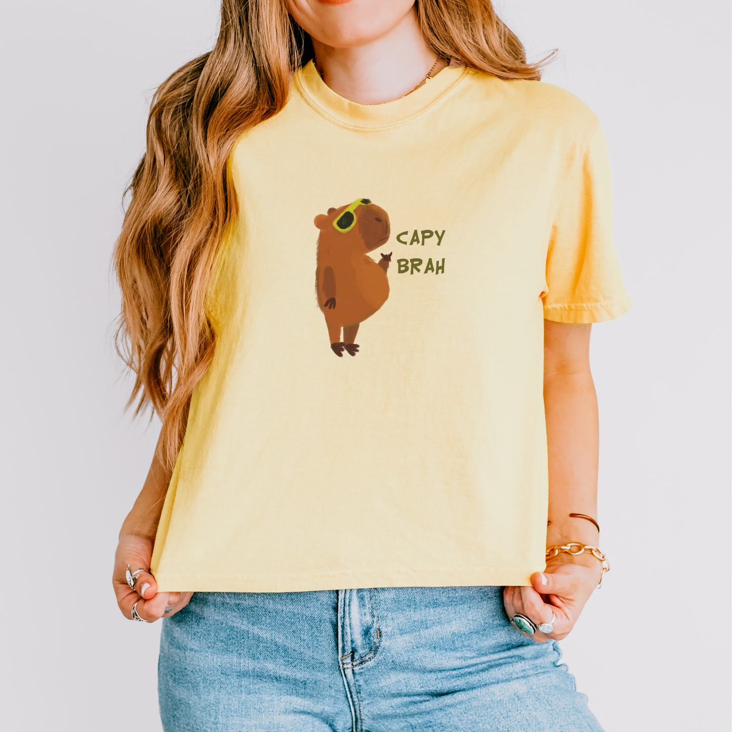 Capybara Cropped Tee