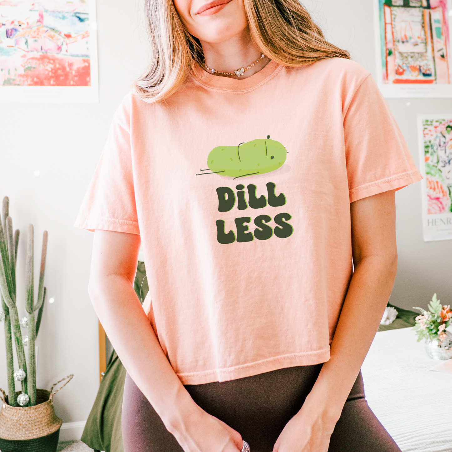 Dill Less Pickle Cropped Tee