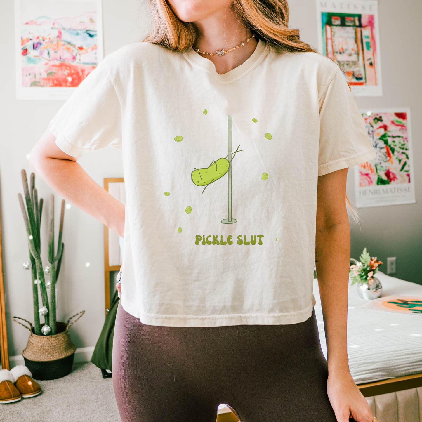 Pickle Slut Cropped Tee