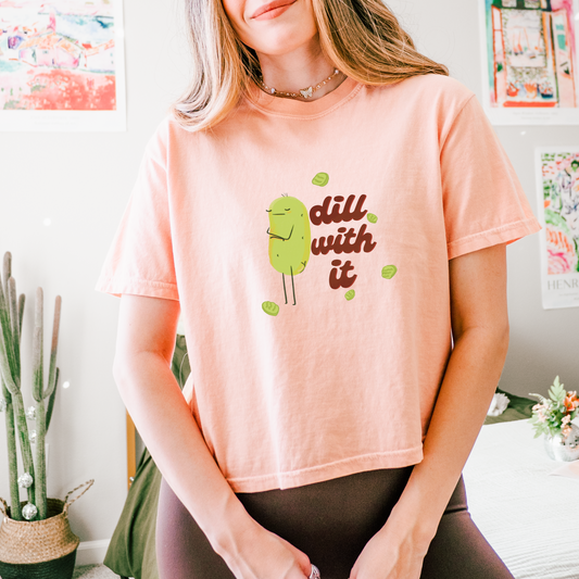 Dill with it Pickle Cropped Tee