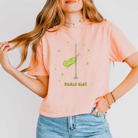 Pickle Slut Cropped Tee