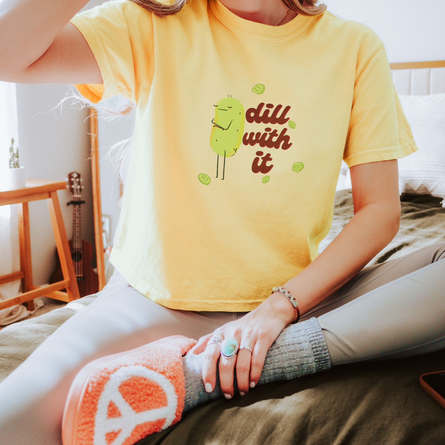 Dill with it Pickle Cropped Tee