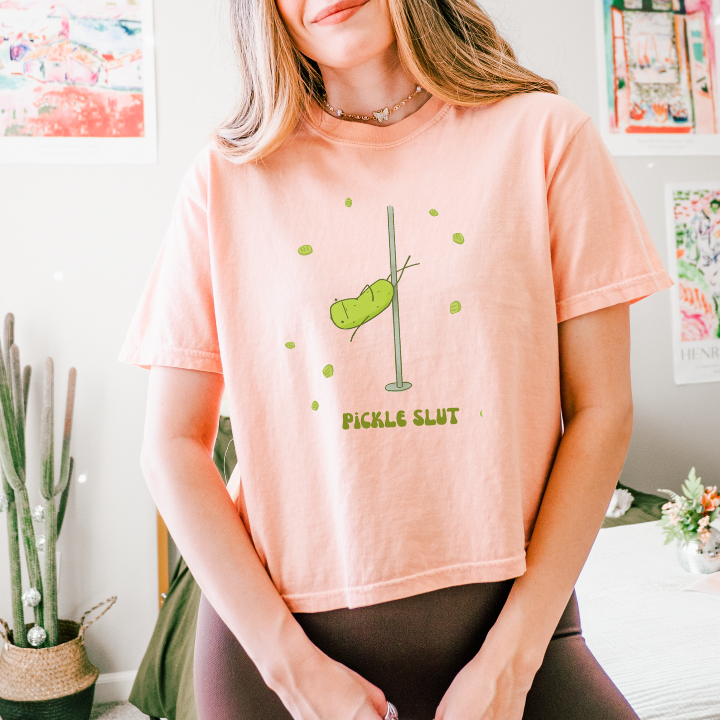 Pickle Slut Cropped Tee