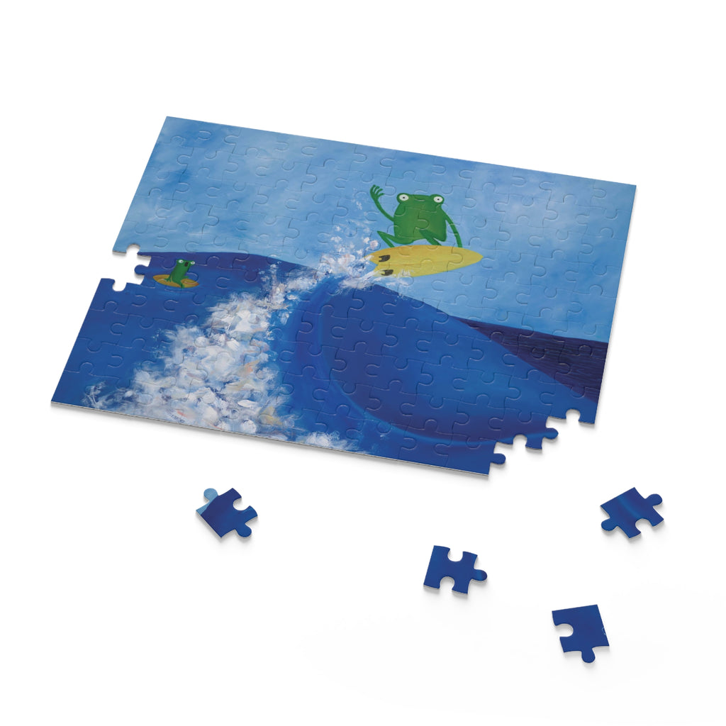 Rippit Surfing Frog Jigsaw Puzzle