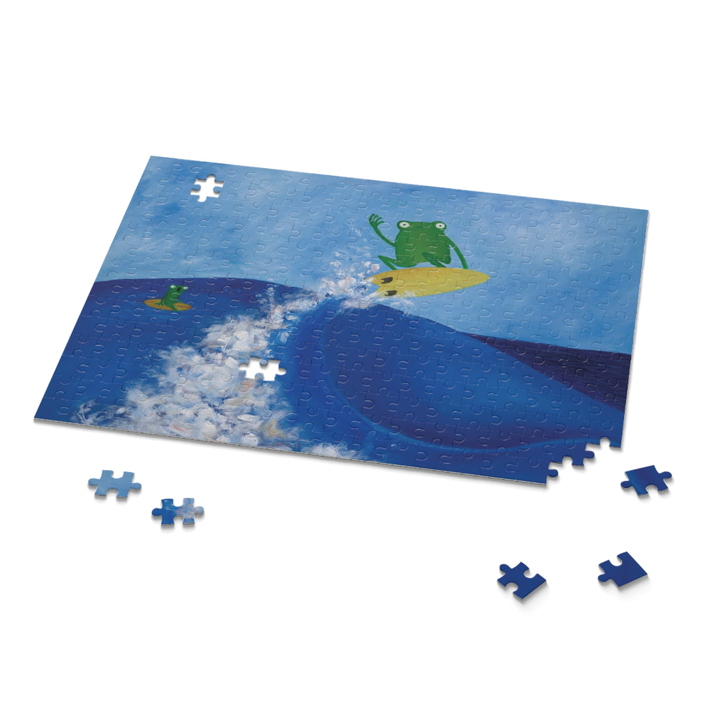 Rippit Surfing Frog Jigsaw Puzzle
