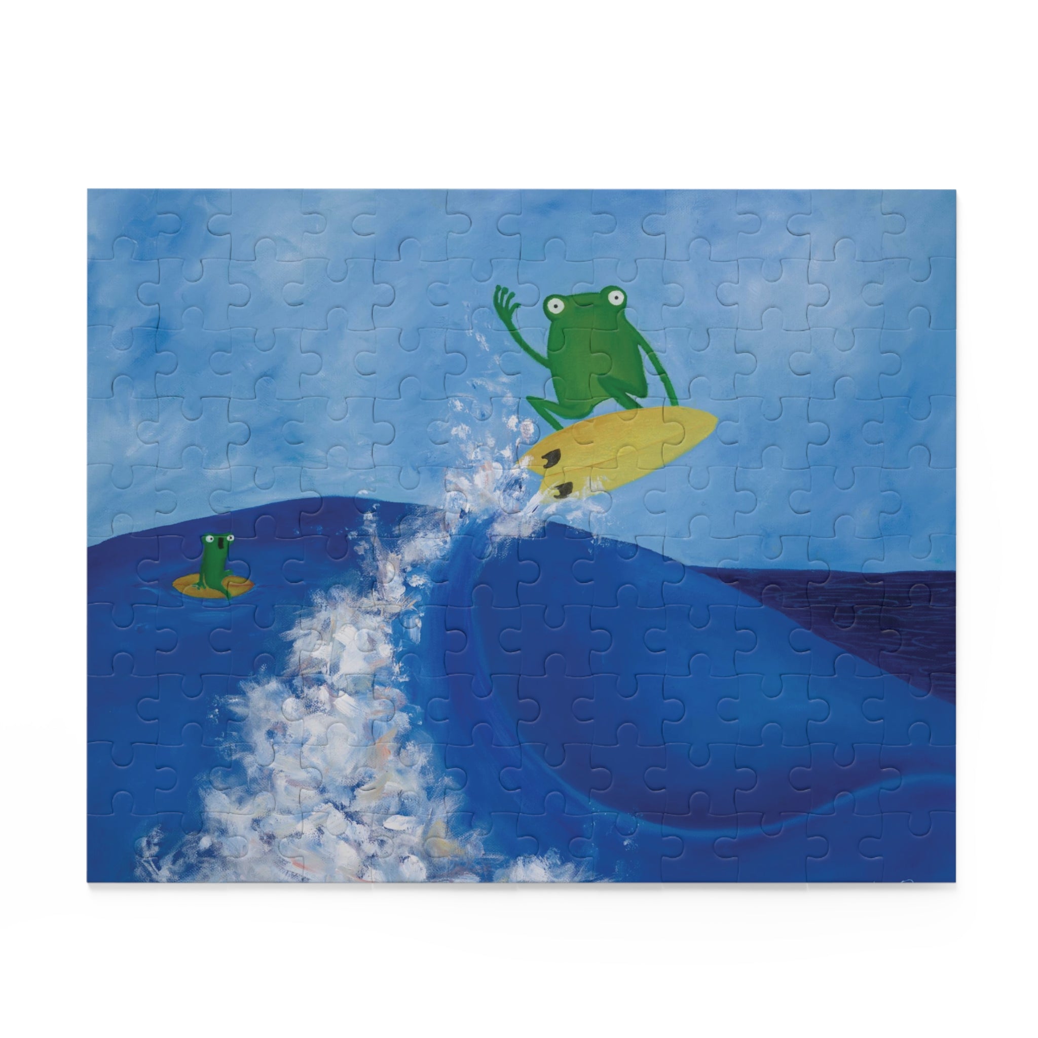Rippit Surfing Frog Jigsaw Puzzle