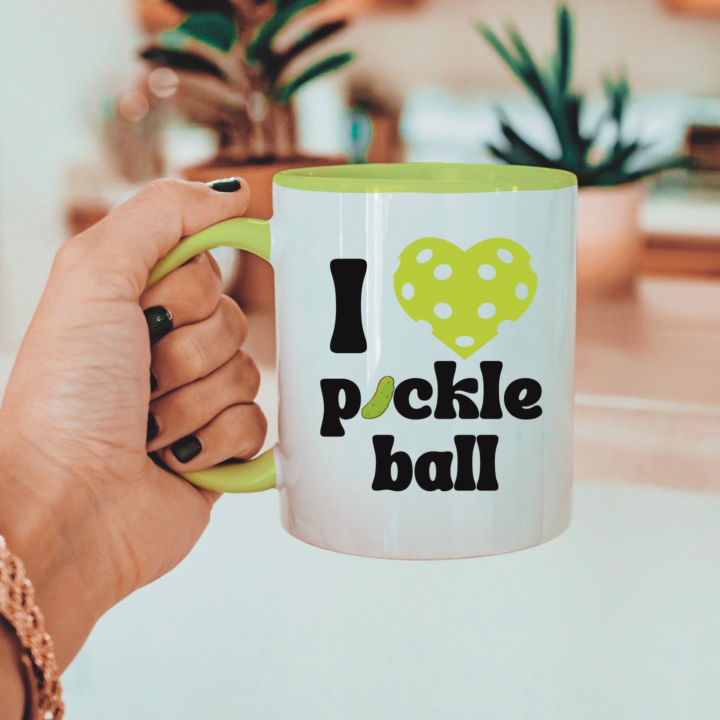 Heart Shaped Pickleball Mug