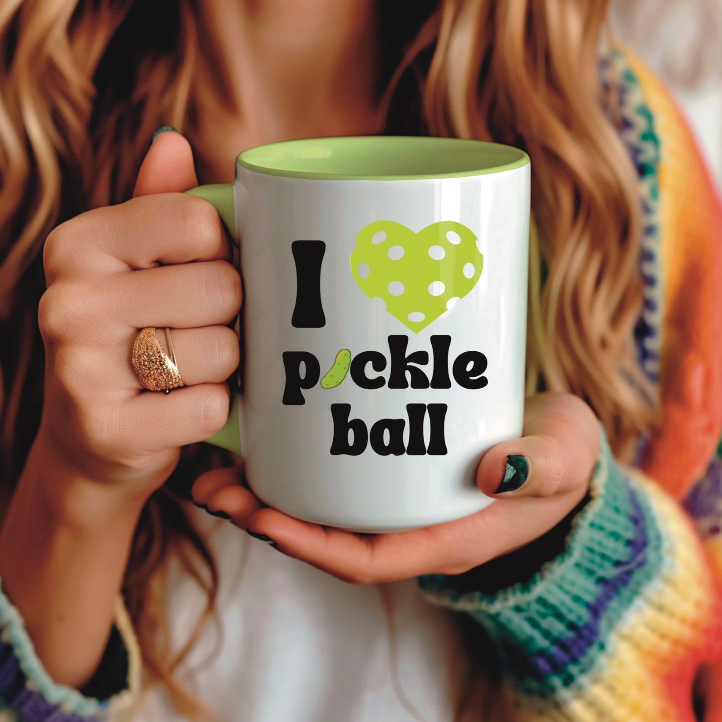 Heart Shaped Pickleball Mug