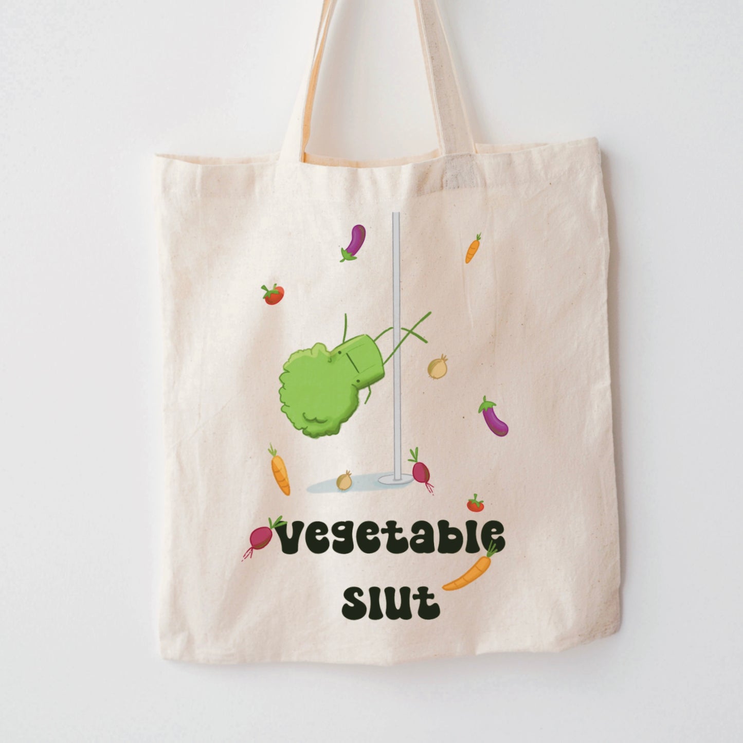 Vegetable slut tote bag