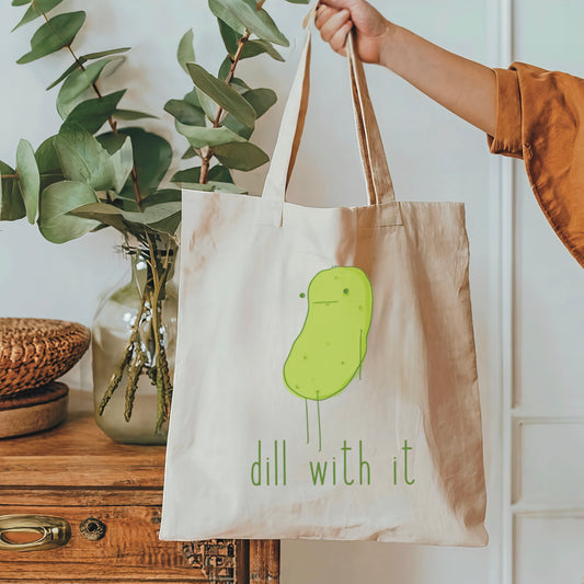 Dill with it pickle pun bag