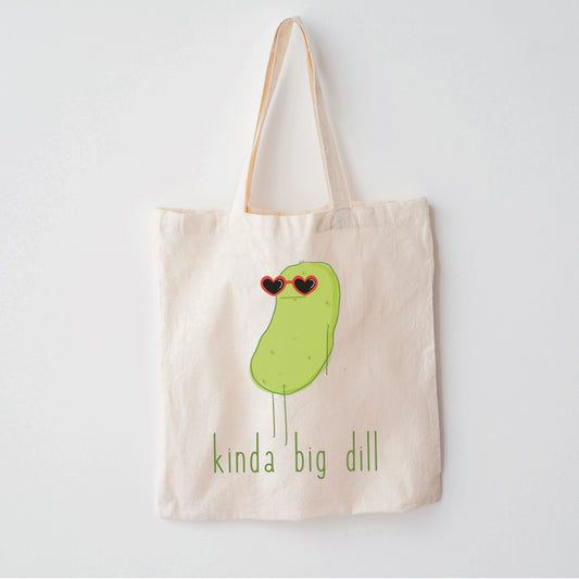 Big dill pickle tote bag