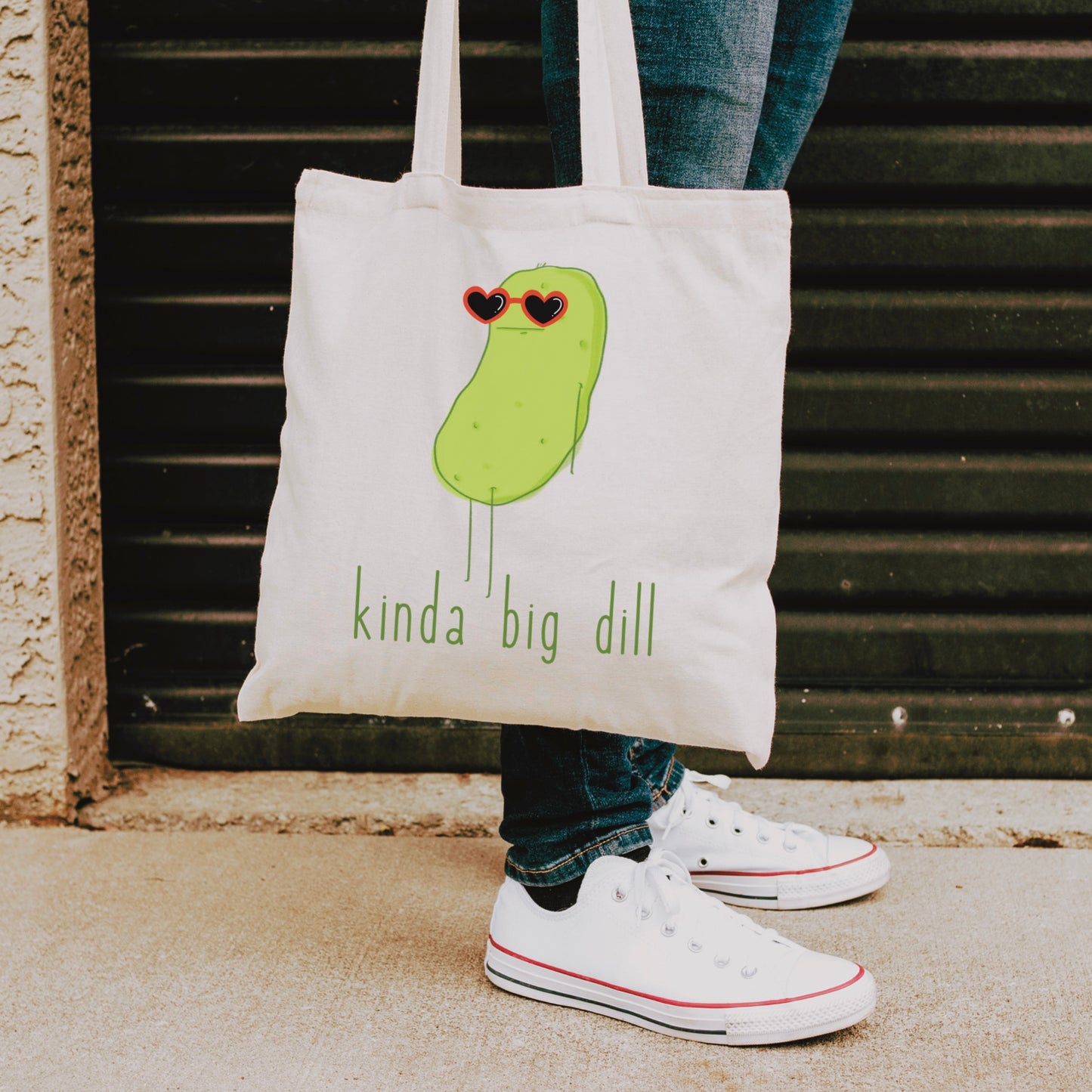 Big dill pickle tote bag