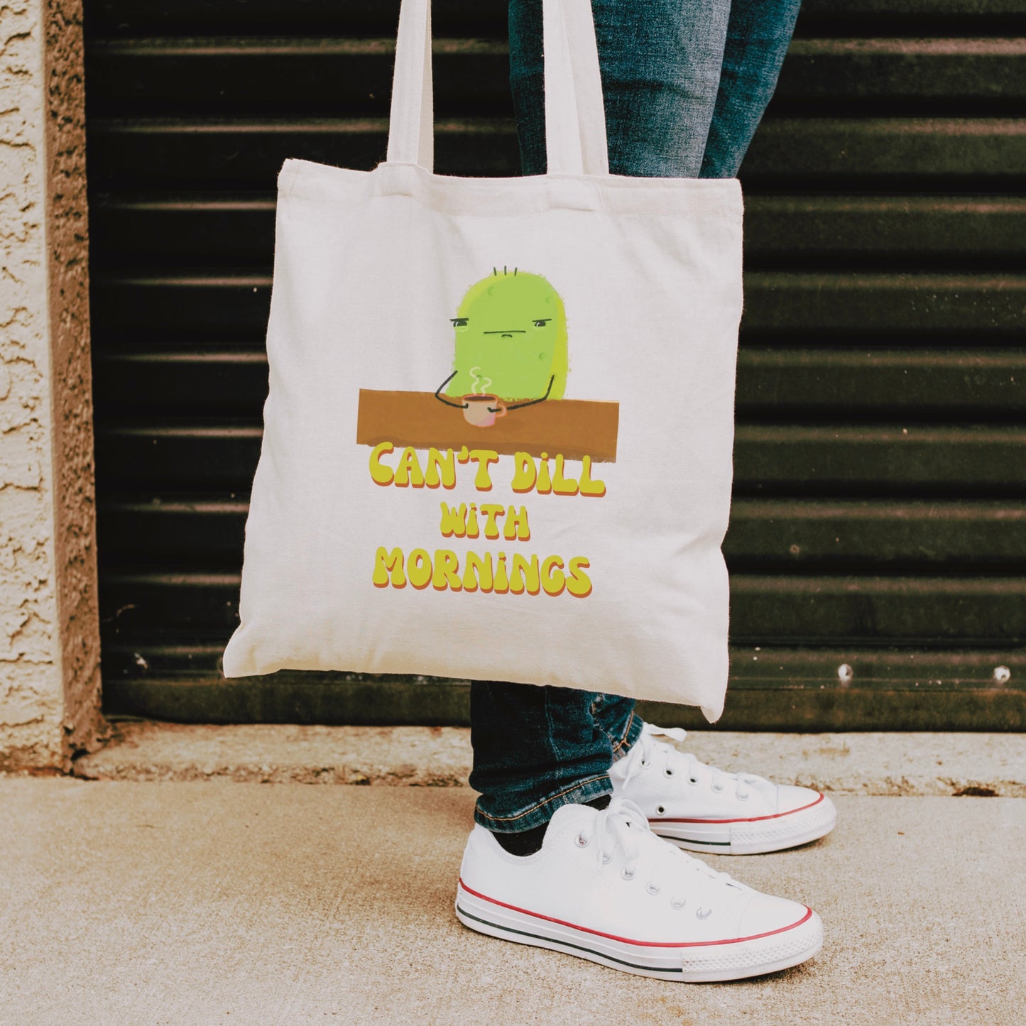 Can't dill pickle tote bag