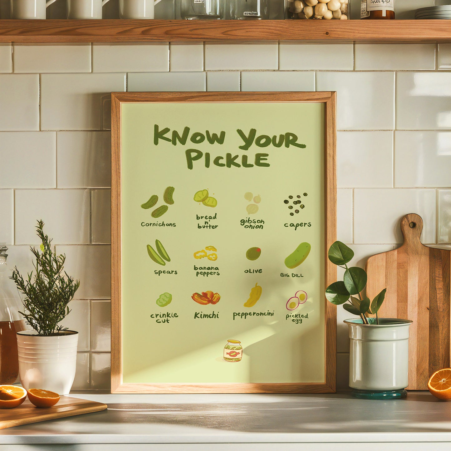 Know Your Pickle Kitchen Art Print